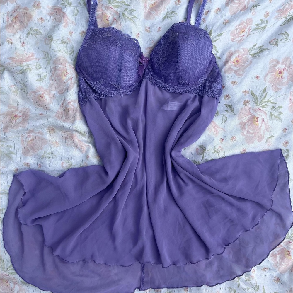 Delicates Purple Fairy Bustier Slip